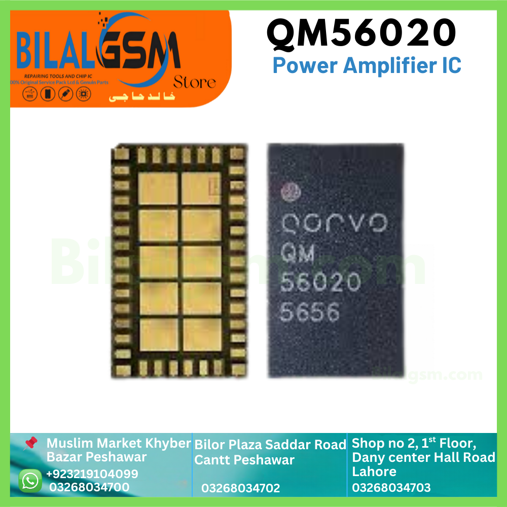 QM56020 Power Amplifier IC for Samsung, Vivo, Oppo, Redmi POWER AMPLIFIER SIGNAL SUPPLY PA CHIP IC 